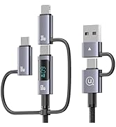 Amazon.co.jp: USB 充電ケーブル 6in1 1本6役 ワット表示 PD60W
